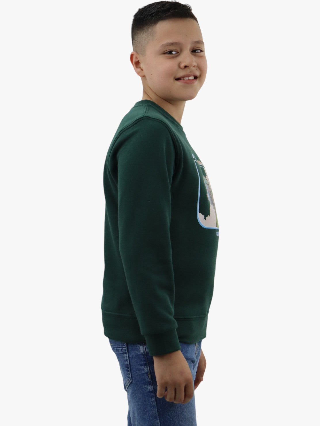 Sudadera cerrada con estampado