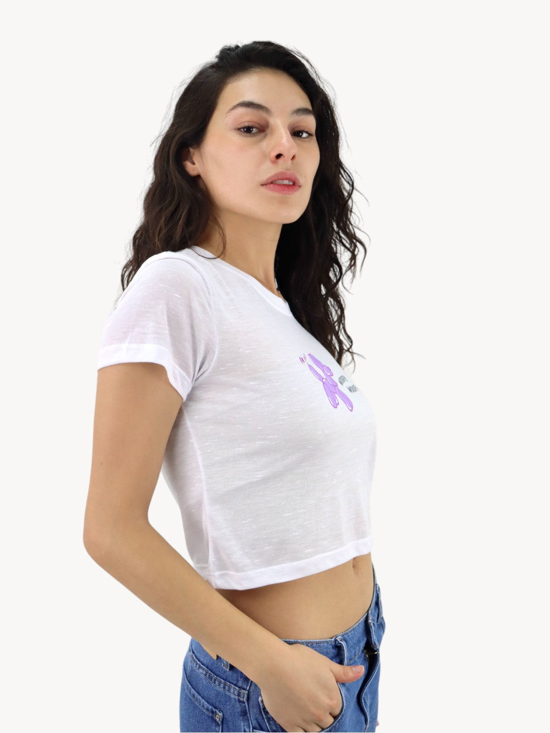 Playera slim size con estampado