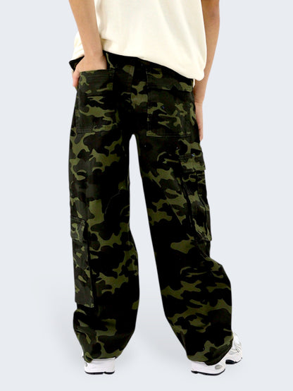 Pantalón Wide Leg Cargo