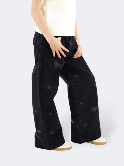 Jeans Wide Leg Brillos