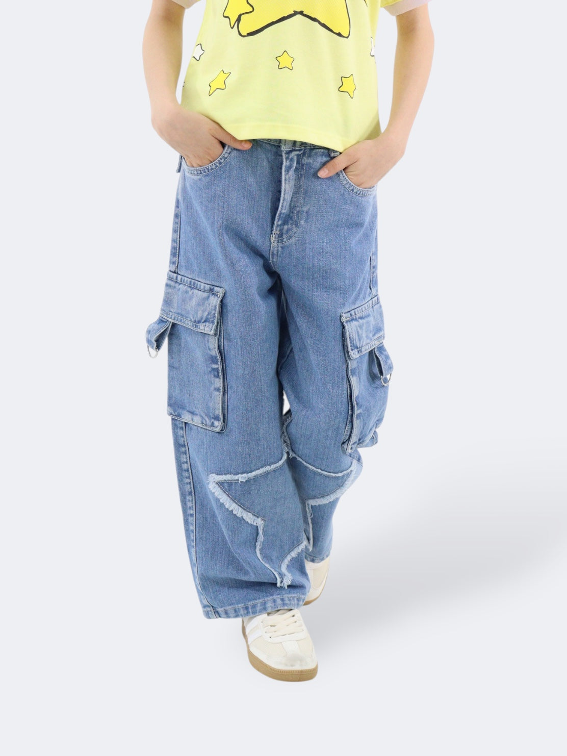 Jeans Wide Leg Cargo