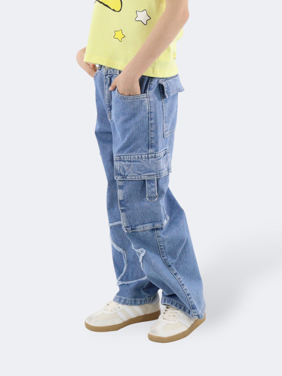 Jeans Wide Leg Cargo
