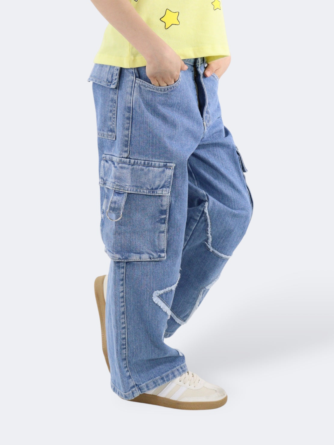 Jeans Wide Leg Cargo