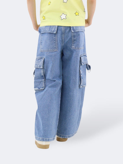 Jeans Wide Leg Cargo