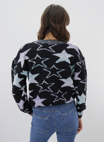 Suéter tejido estrellas