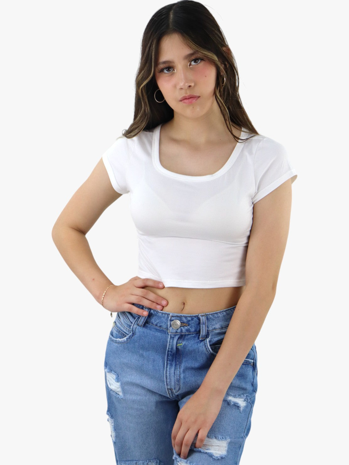Playera crop básica