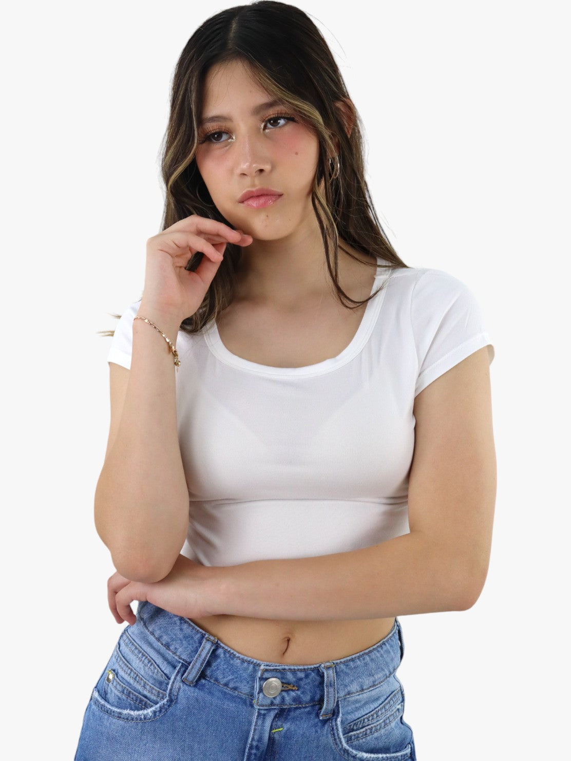 Playera crop básica