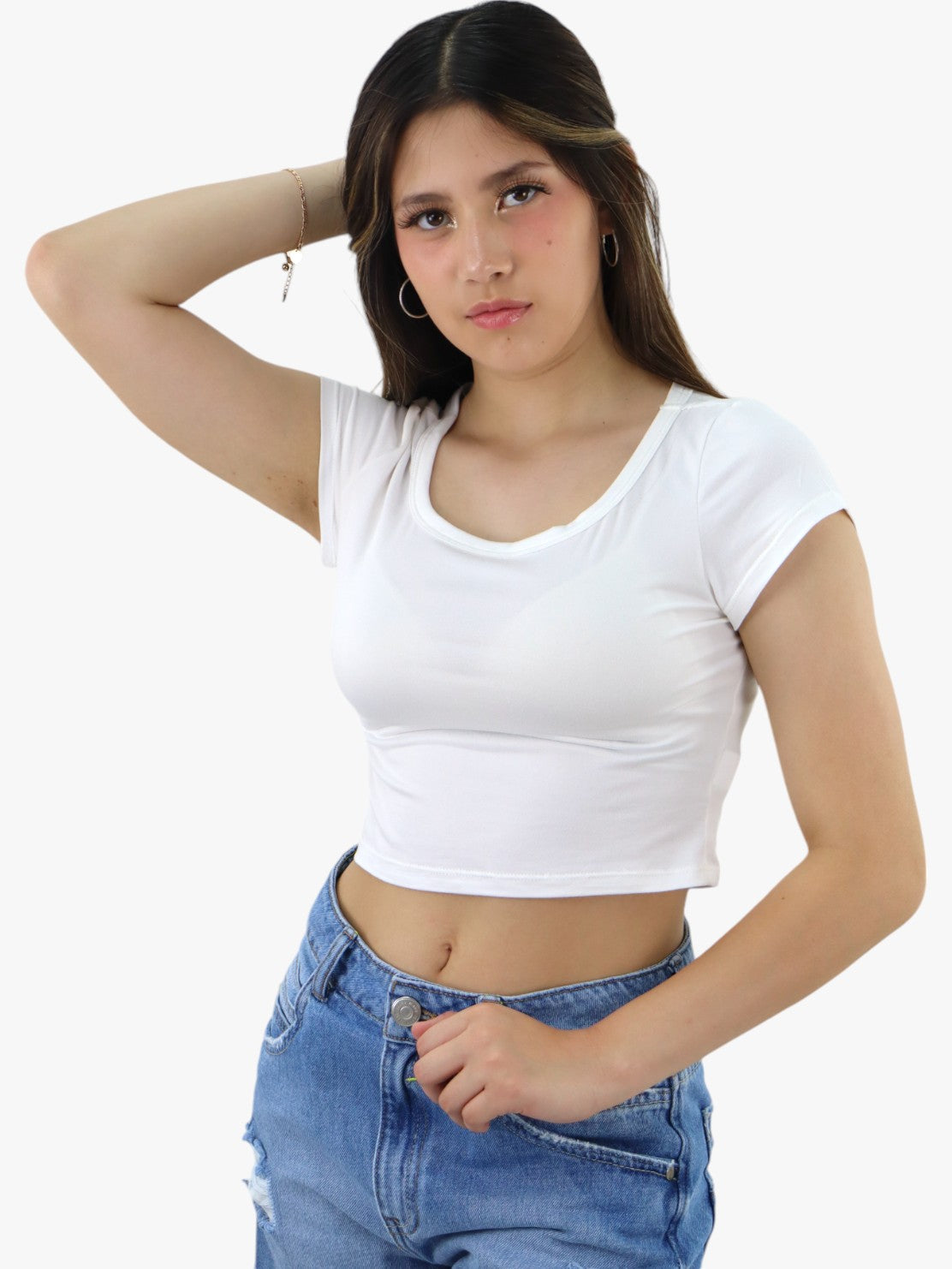 Playera crop básica