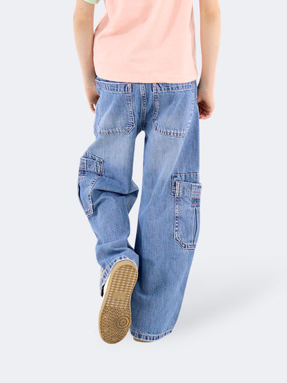 Jeans Wide Leg Cargo