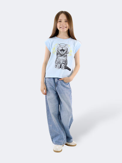 Jeans Wide Leg Brillos
