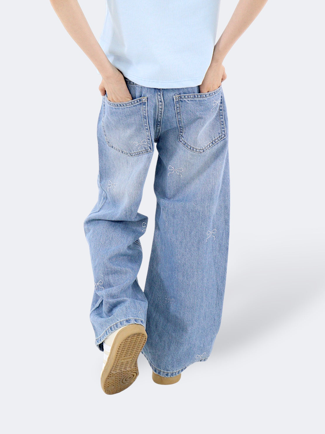 Jeans Wide Leg Brillos