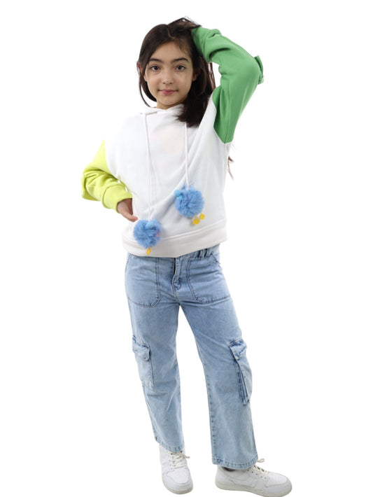 Sudadera de color combinado