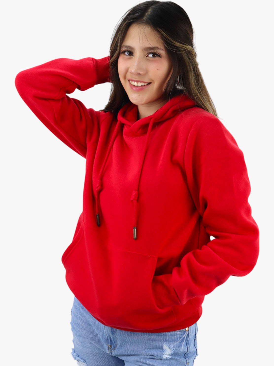 Hoodie unisex rojo
