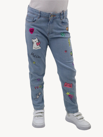 Jeans mom clasic edición especial con estampado