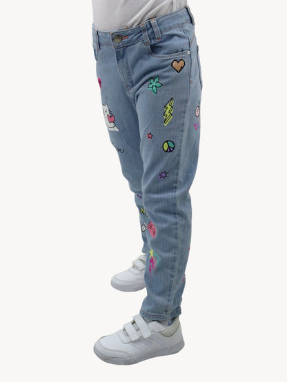 Jeans mom clasic edición especial con estampado
