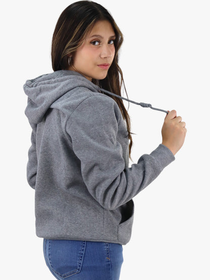 Hoodie unisex gris
