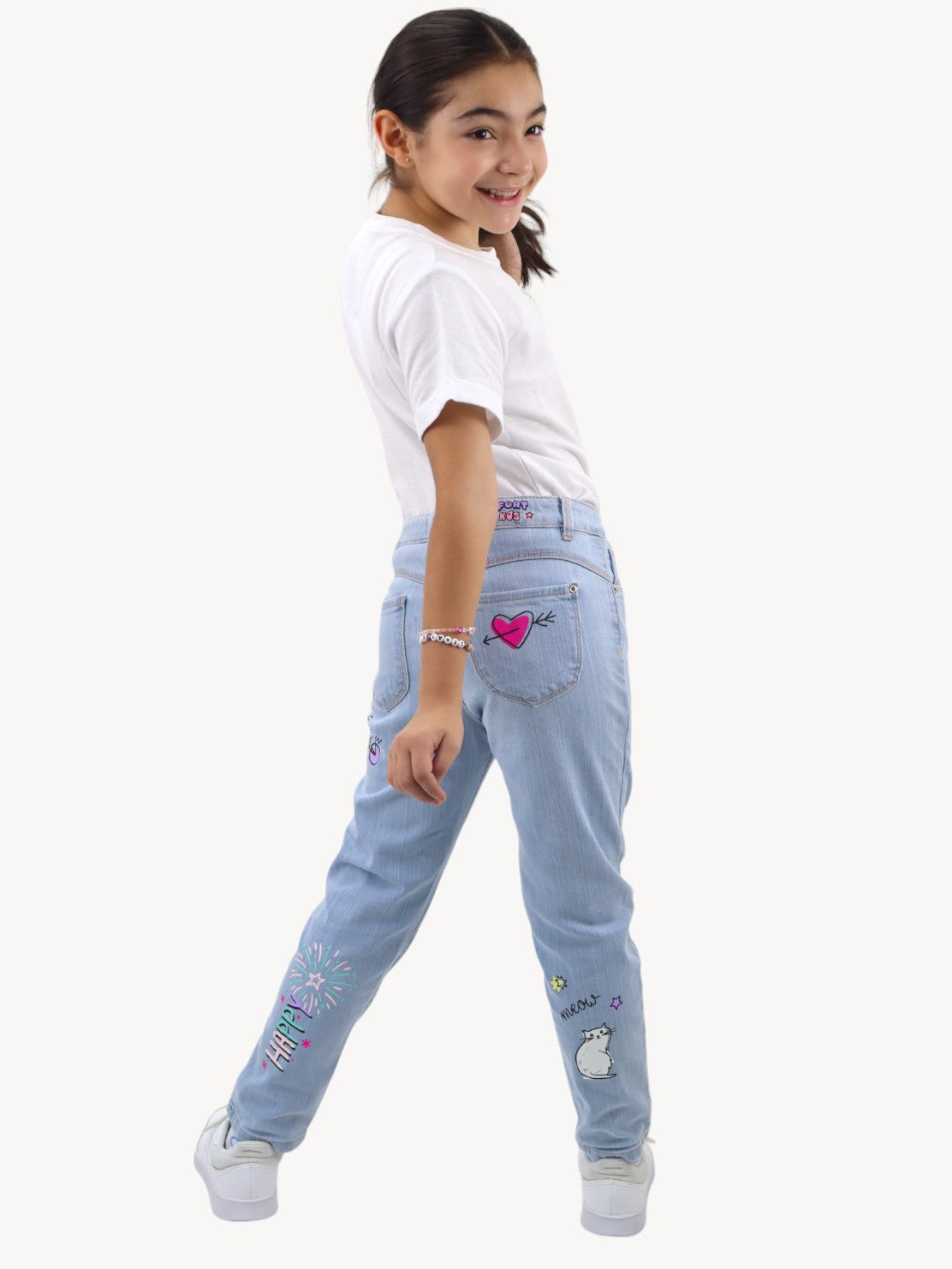 Jeans mom clasic edición especial con estampado