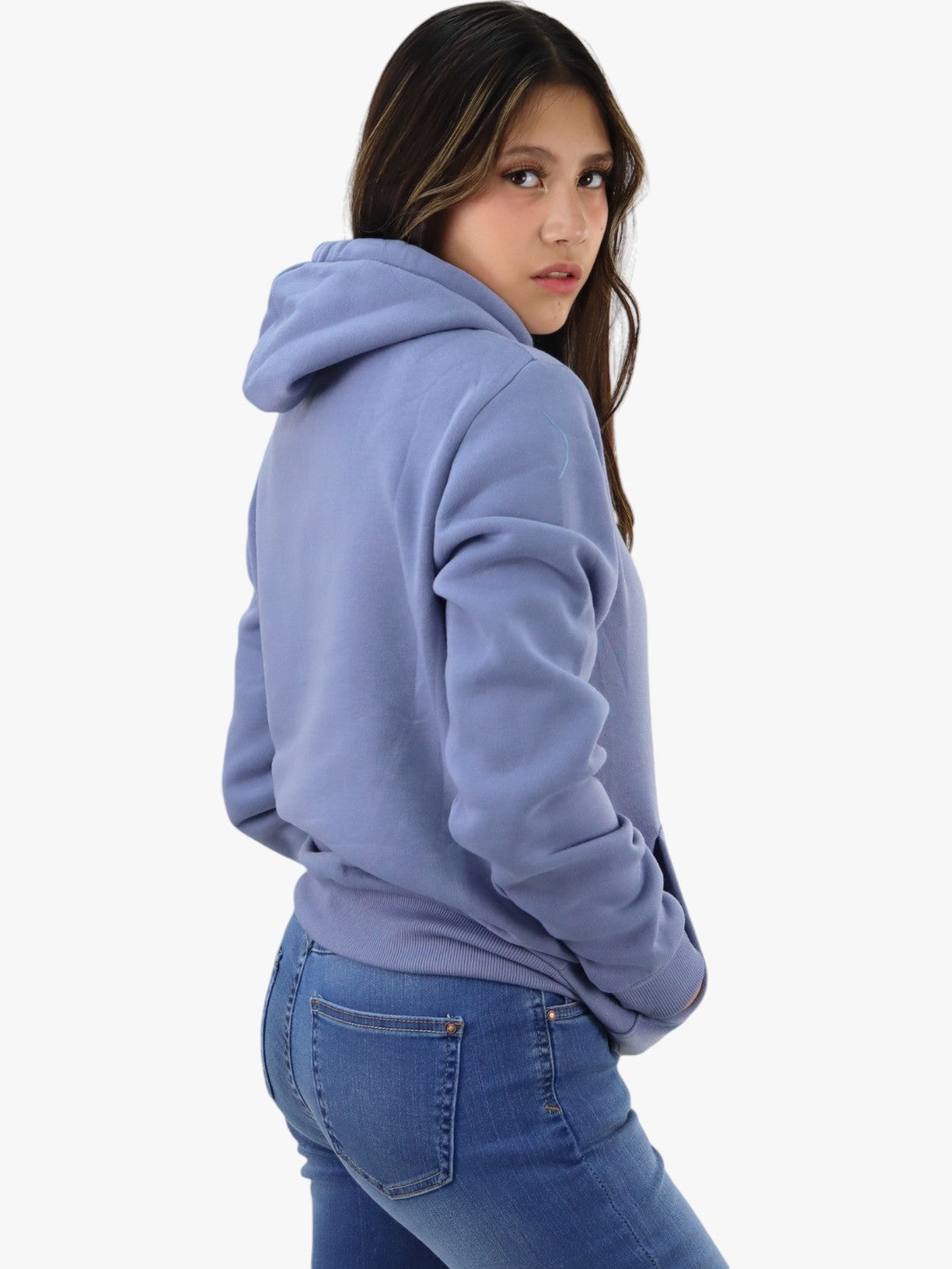Hoodie unisex gris azulado