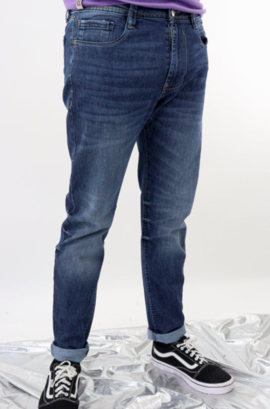Jeans skinny de color azul oscuro