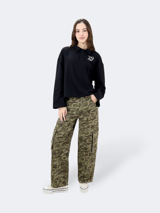 Jeans Baggy-Tiro Alto