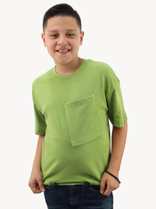 Playera manga corta verde