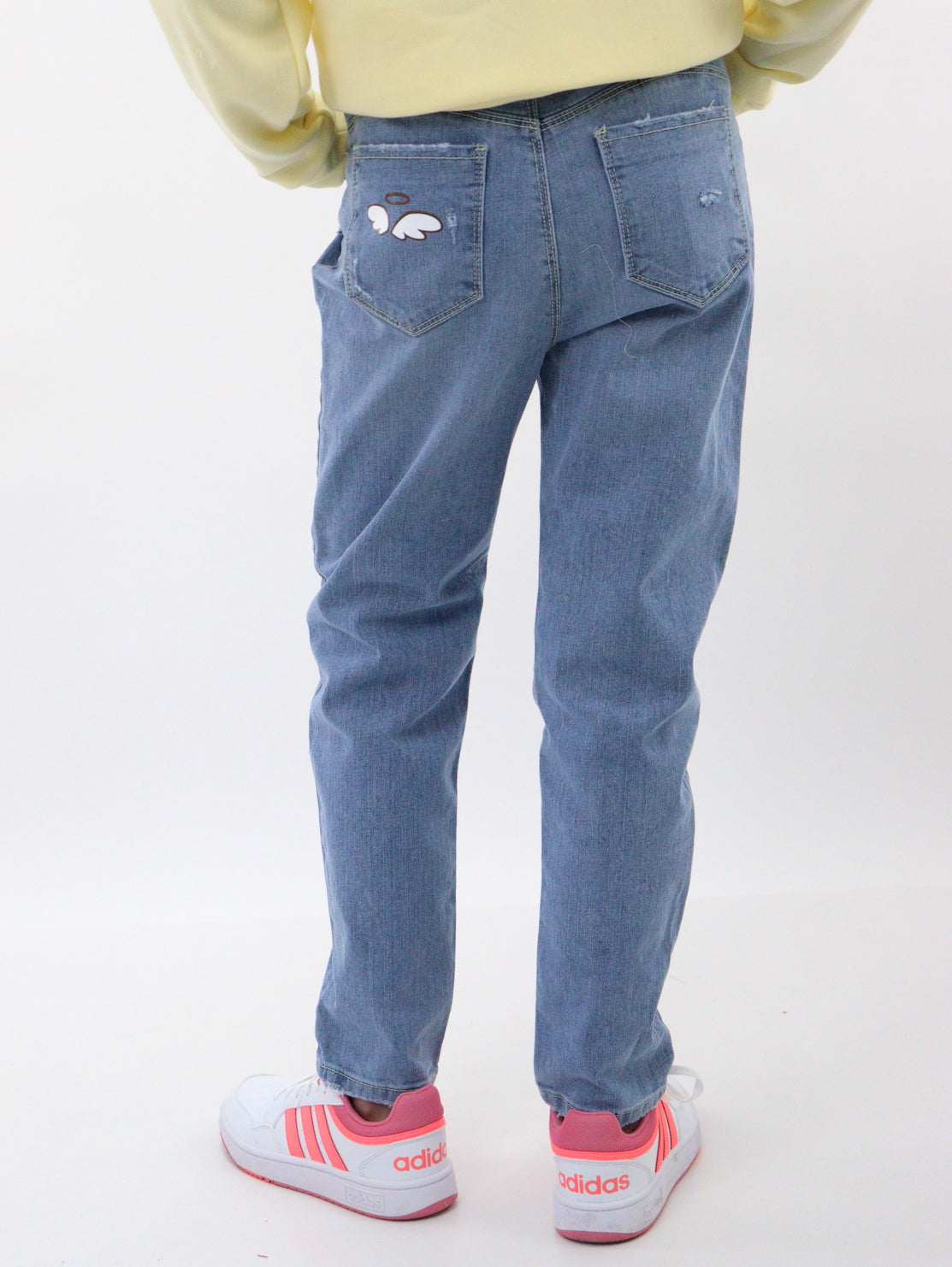 Jeans mom clasic edición especial con estampado
