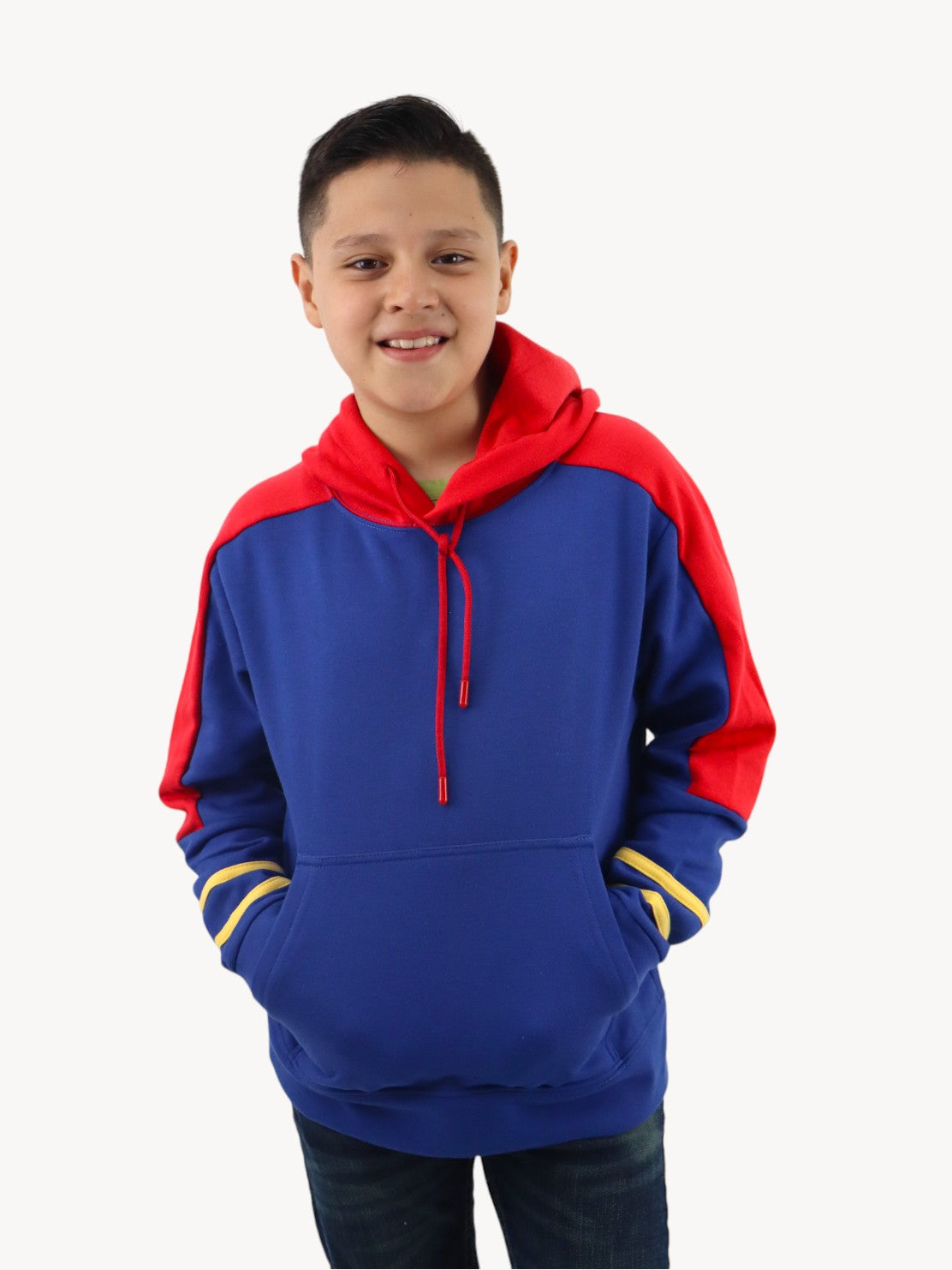 Sudadera cerrada de color combinado