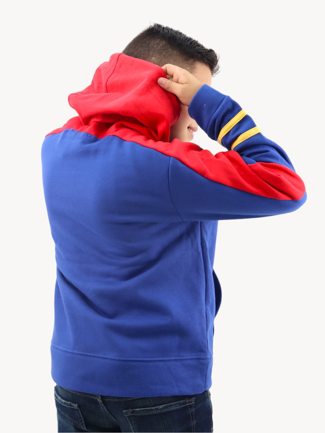 Sudadera cerrada de color combinado