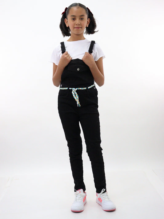 Overol denim de color negro