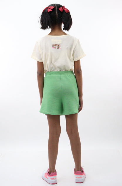 Conjunto de falda short/blusa