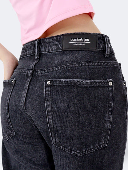 Jeans Wide Leg-Tiro Alto