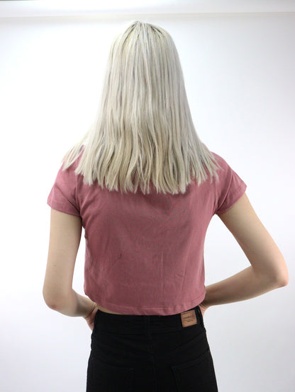 Playera slim size de color rosa palo