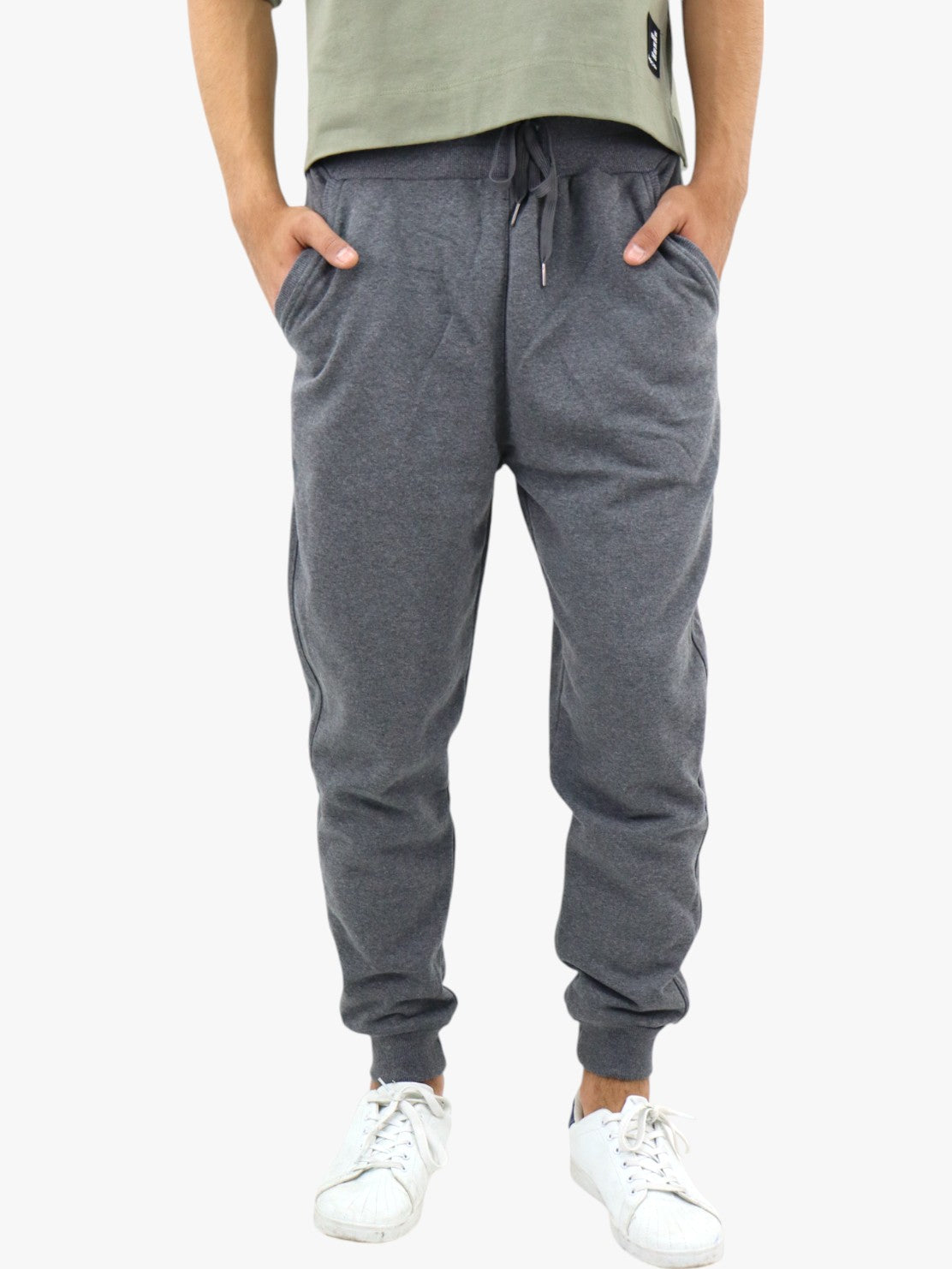 Jogger tipo pants de color gris oxford