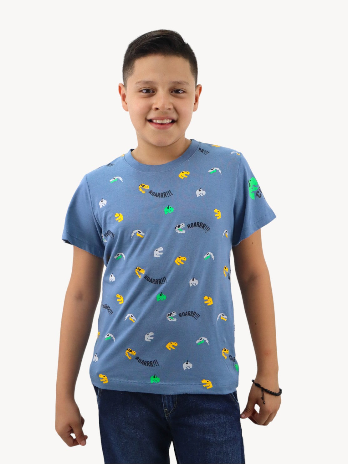 Playera manga corta con estampado