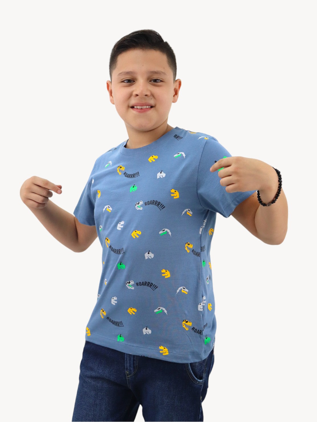 Playera manga corta con estampado