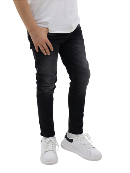 Jeans skinny negro deslavado