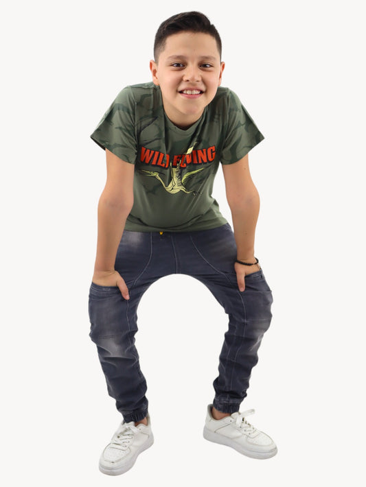 Jogger denim gris oscuro