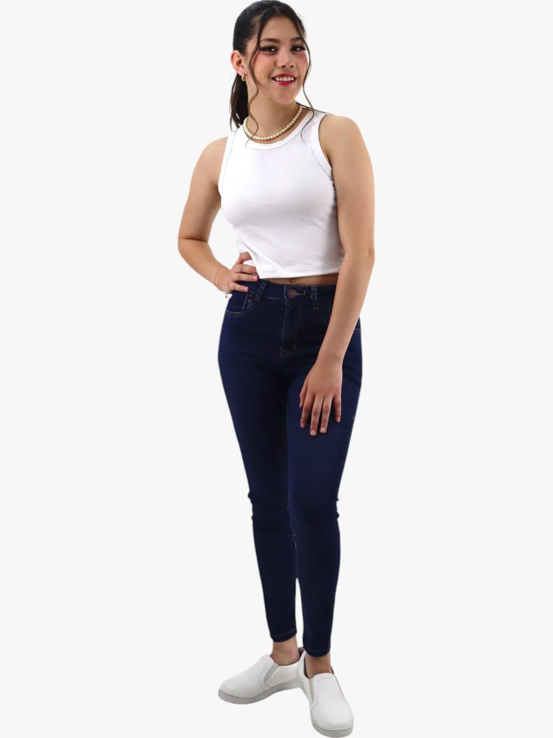 Jeans skinny azul oscuro