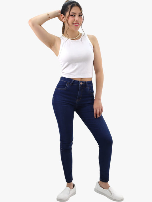 Jeans skinny azul oscuro