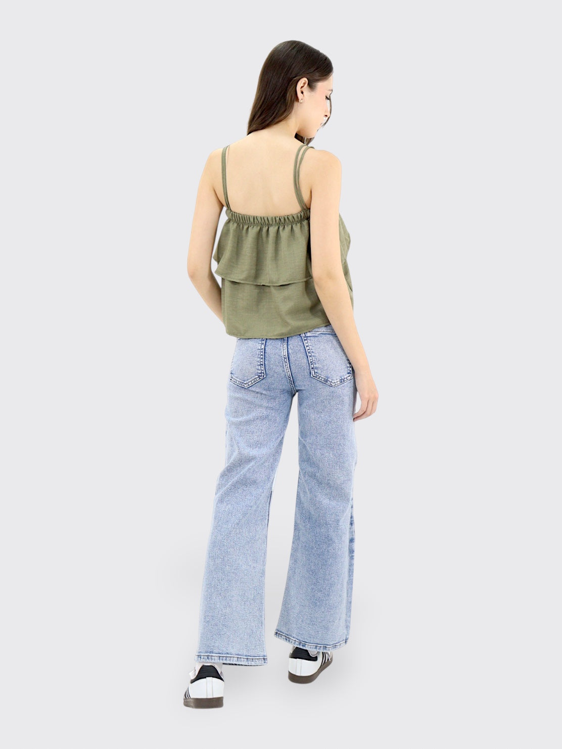 Jeans Wide-Tiro Alto