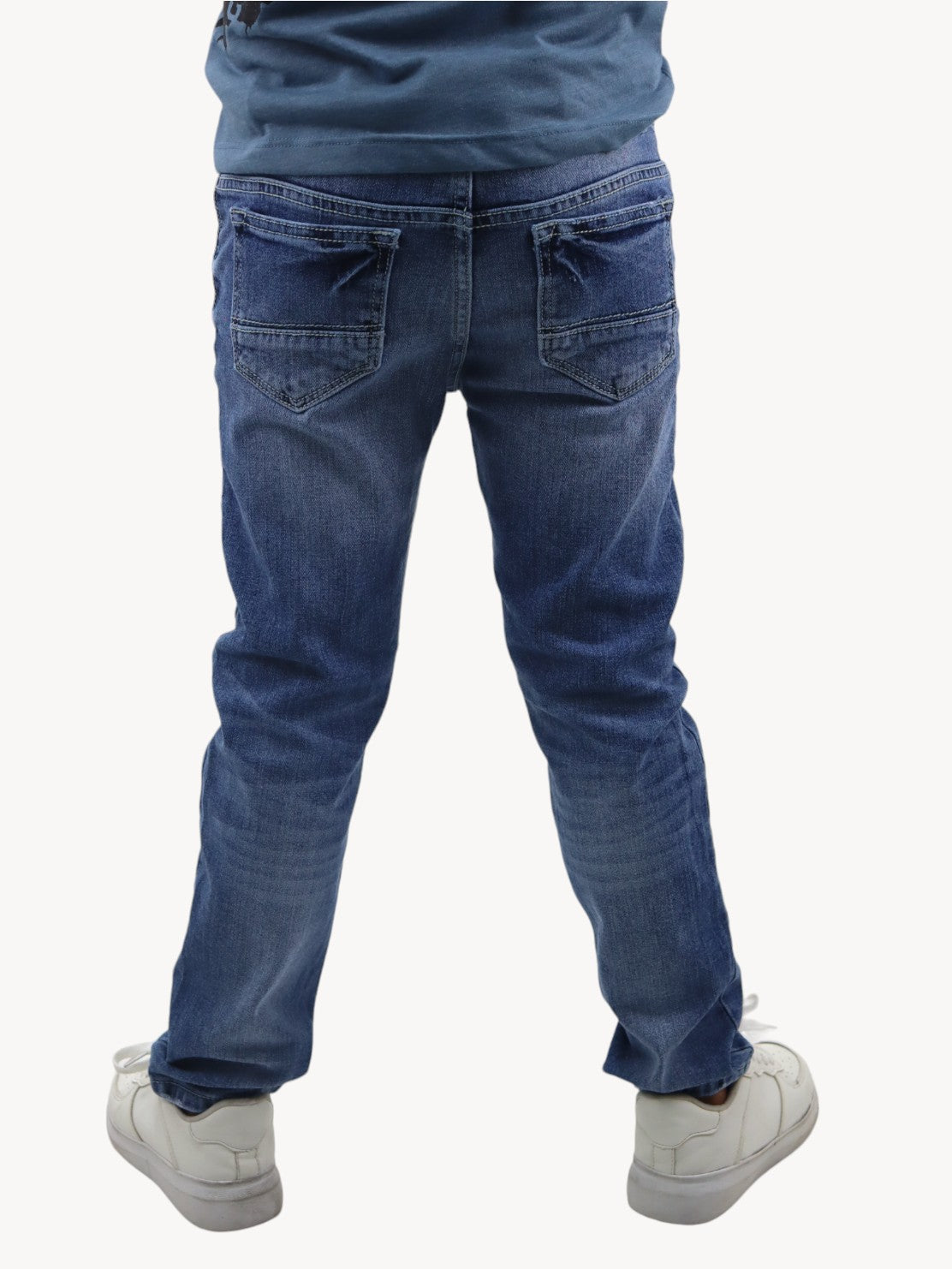 Jeans skinny azul deslavado