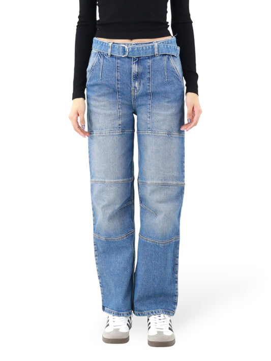 Jeans Baggy-Tiro Alto