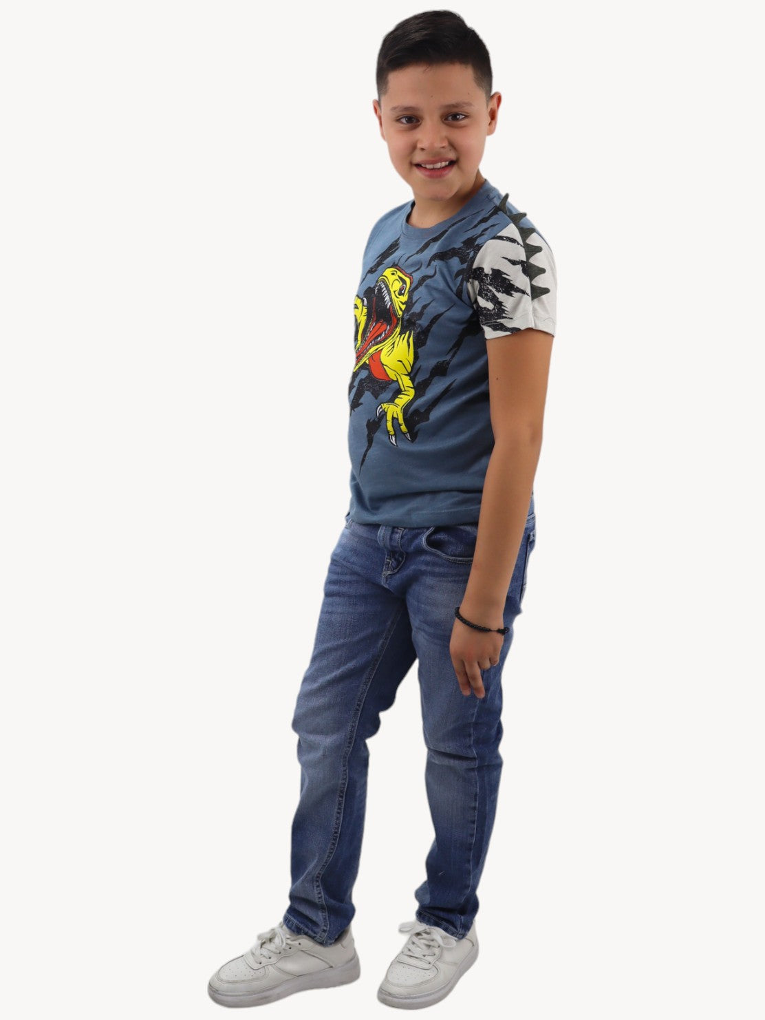 Jeans skinny azul deslavado