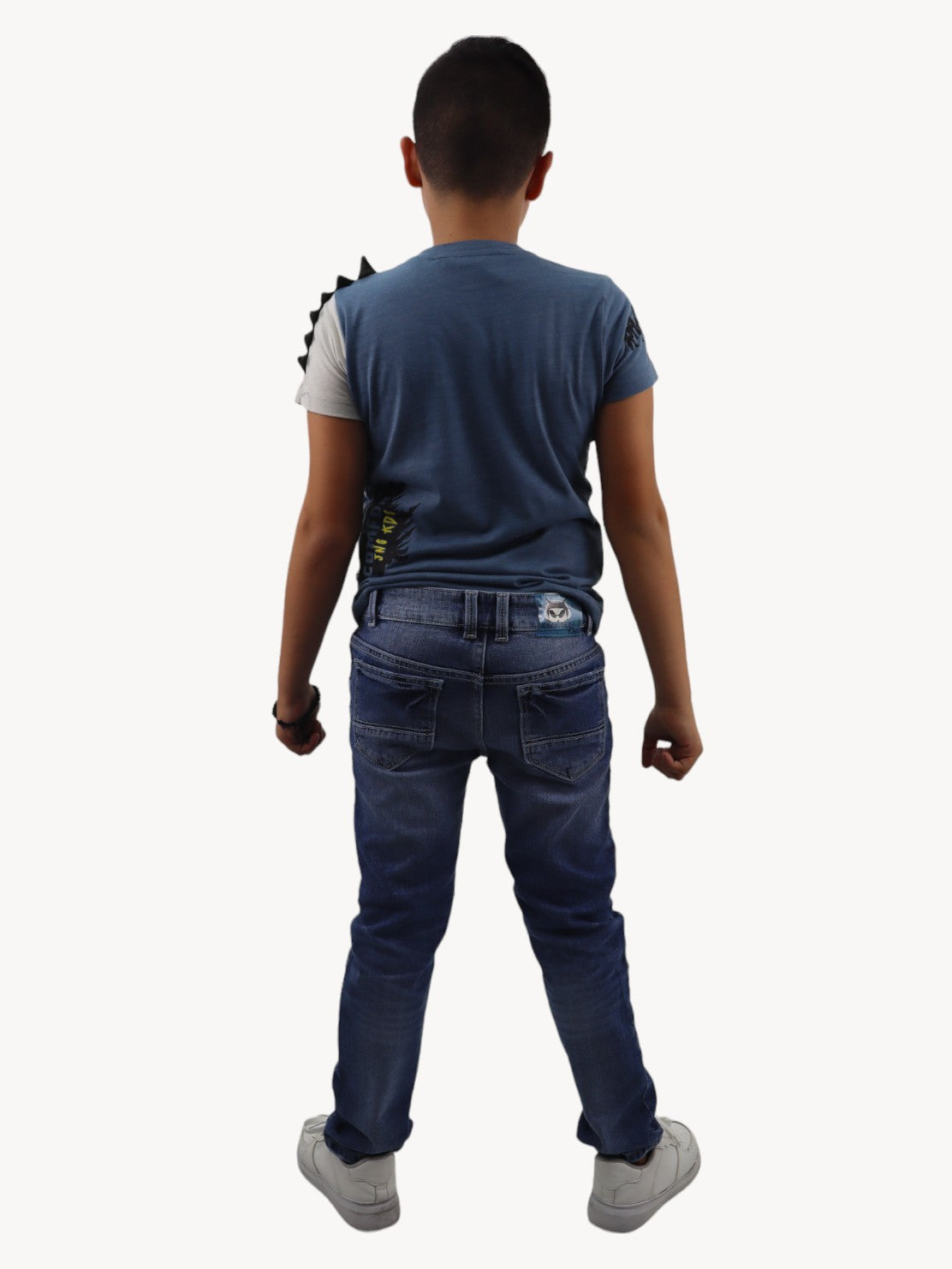 Jeans skinny azul deslavado