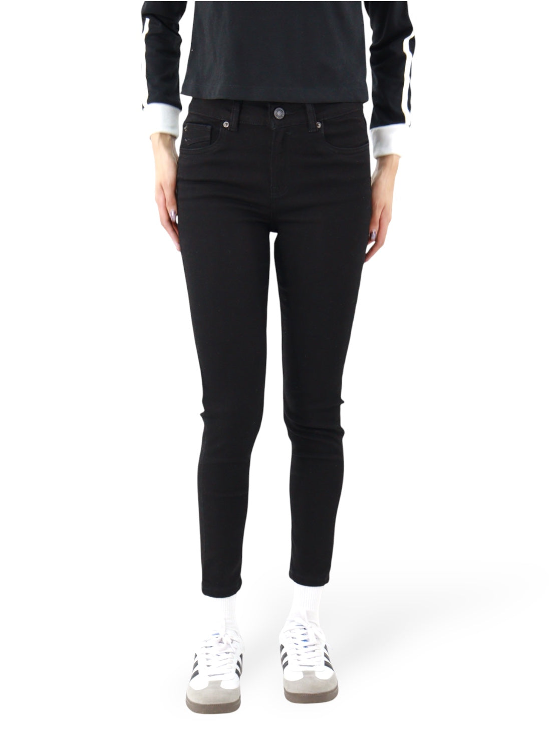 Jeans Skinny Tiro-Medio