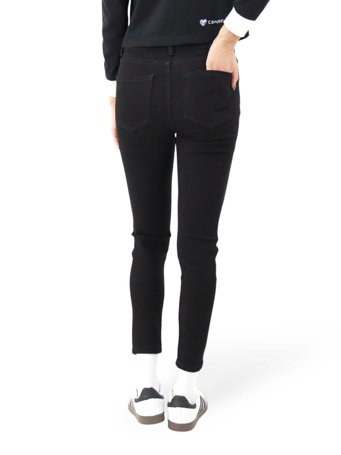 Jeans Skinny Tiro-Medio