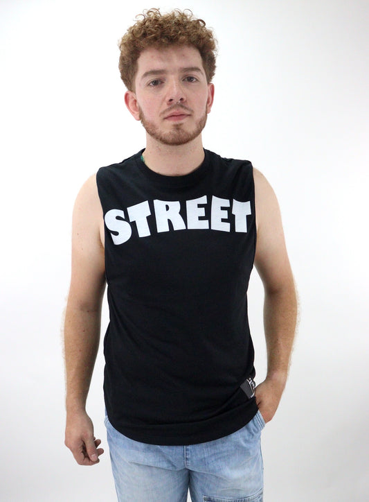 Camiseta de color negro con estampado