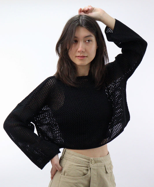 Suéter tejido de color negro (NUEVA TEMPORADA)
