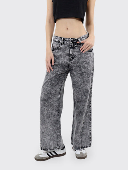 Jeans Wide-Tiro Alto