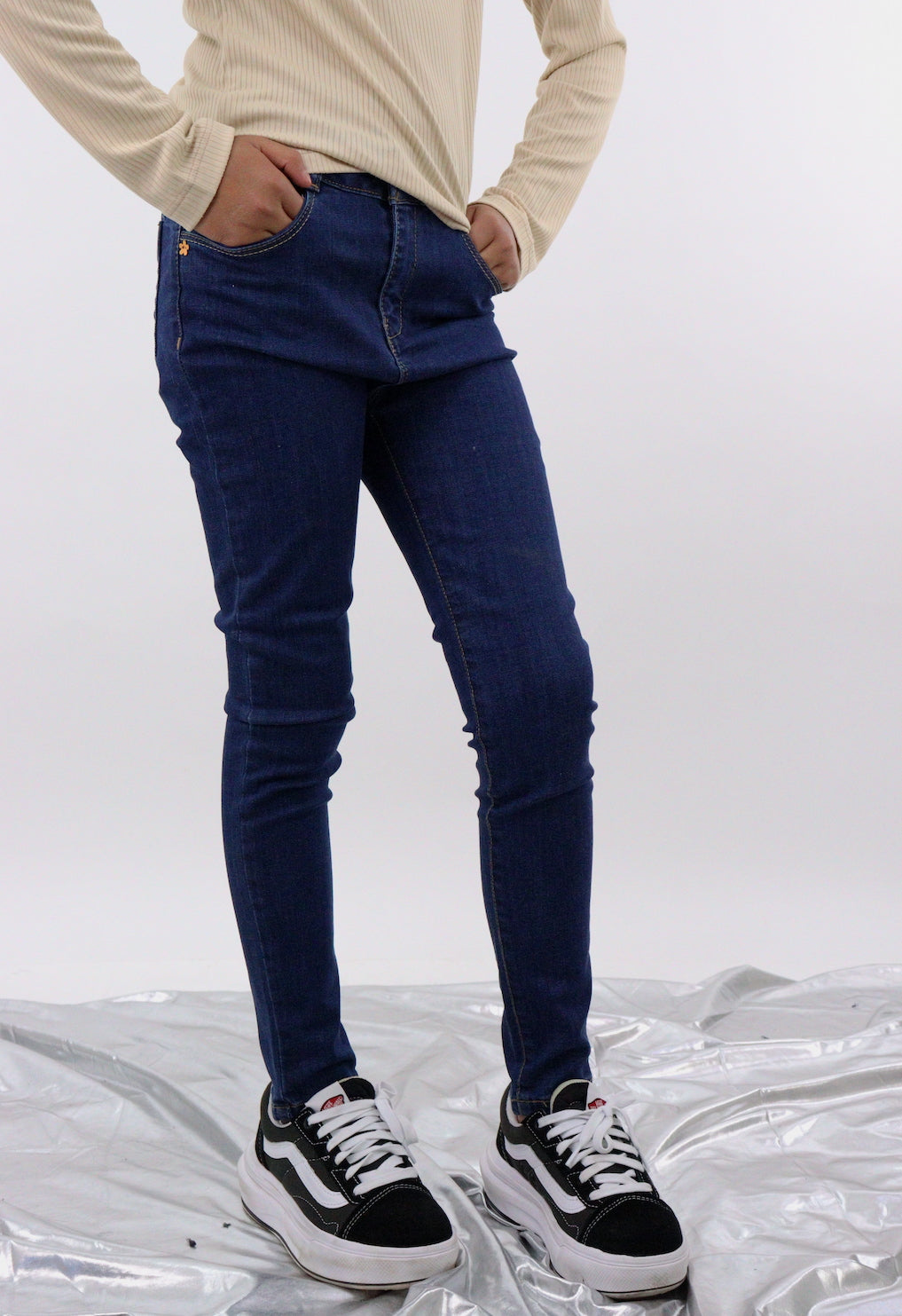 Jeans sales color azul